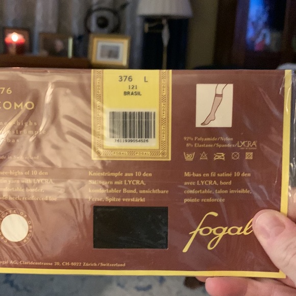 Fogal 2 pr Como Brasil Knee highs - Picture 2 of 2